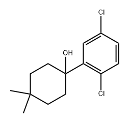 1-(2,5-dichlorophenyl)-4,4-dimethylcyclohexanol,1378354-31-4,结构式