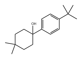 1-(4-(tert-butyl)phenyl)-4,4-dimethylcyclohexanol Structure