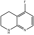 5-Fluoro-1,2,3,4-tetrahydro-1,8-naphthyridine 化学構造式