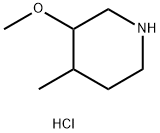 3-methoxy-4-methylpiperidine hydrochloride Structure