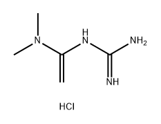 Guanidine, N-[1-(dimethylamino)ethenyl]-, hydrochloride (1:1) Structure