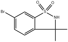 6-Bromo-3,3-dimethyl-2,3-dihydrobenzo[d]isothiazole 1,1-dioxide Struktur