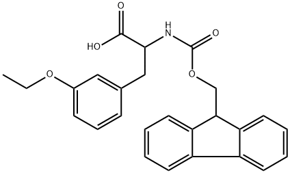 N-Fmoc-3-ethoxy-DL-phenylalanine 结构式