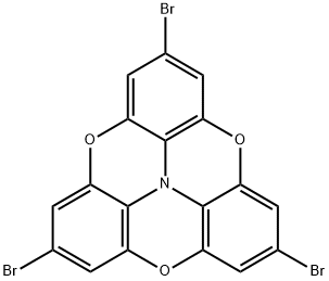 4,8,12-Trioxa-12c-azadibenzo[cd,mn]pyrene, 2,6,10-tribromo- Structure