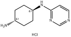 (1R*,4R*)-1-N-(Pyrimidin-4-yl)cyclohexane-1,4-diamine dihydrochloride Structure