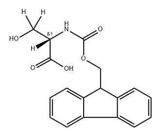 L-SERINE-2,3,3-D3-N-FMOC, 1380308-48-4, 结构式