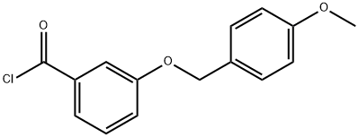 3-[(4-Methoxyphenyl)methoxy]benzoyl chloride,1380582-27-3,结构式