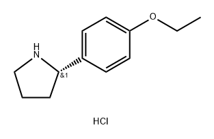 (2S)-2-(4-ETHOXYPHENYL)PYRROLIDINE HYDROCHLORIDE 结构式