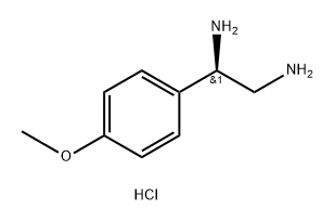 (R)-1-(4-methoxyphenyl)ethane-1,2-diamine hydrochloride Structure