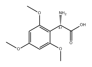 (S)-2-Amino-2-(2,4,6-trimethoxyphenyl)acetic?acid 化学構造式