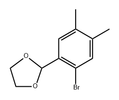 2-(2-Bromo-4,5-dimethylphenyl)-1,3-dioxolane Struktur