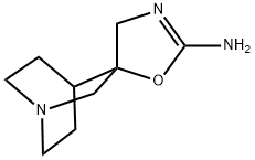 Spiro[1-azabicyclo[2.2.2]octane-3,5'(4'H)-oxazol]-2'-amine Struktur