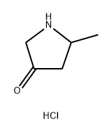 3-Pyrrolidinone,5-methyl-,hydrochloride(1:1) 化学構造式