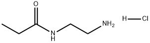 Propanamide, N-(2-aminoethyl)-, hydrochloride (1:1) Structure