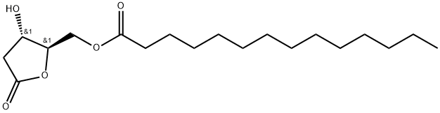 5-O-tetradecanoyl-2-deoxy-D-ribonolactone Struktur