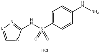 4-肼基-N-(1,3,4-噻二唑-2-基)苯-1-磺酰胺二盐酸盐 结构式