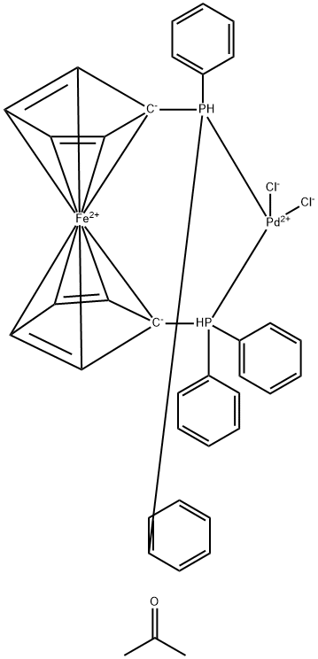 Pd-107|[1,1′-双(二苯基膦)二茂铁]二氯化钯(II)丙酮络合物
