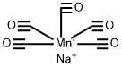 Manganate(1-), pentacarbonyl-, sodium (1:1) Struktur
