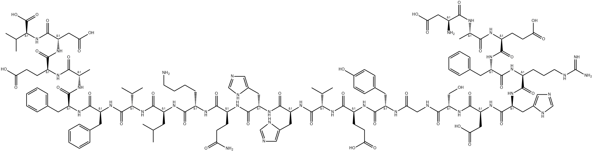 淀粉样蛋白1-24,138648-77-8,结构式