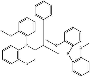 Phosphine, (2-phenyl-1,3-propanediyl)bis[bis(2-methoxyphenyl)- (9CI) 化学構造式