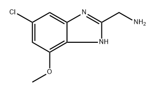 (6-chloro-4-methoxy-1H-benzo[d]imidazol-2-yl)methanamine 结构式