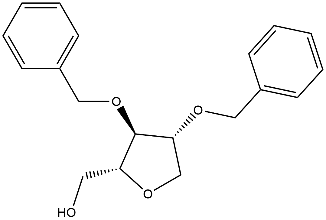1,4-Anhydro-2,3-bis-O-benzyl-D-arabinitol 结构式