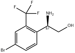 (2R)-2-amino-2-[4-bromo-2-(trifluoromethyl)phenyl]ethanol Structure