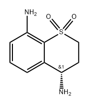 (S)-4,8-diaminothiochromane 1,1-dioxide Struktur