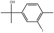 Benzenemethanol, 3-iodo-α,α,4-trimethyl- Struktur