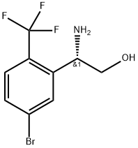 (S)-2-amino-2-[5-bromo-2-(trifluoromethyl)phenyl]ethanol Structure