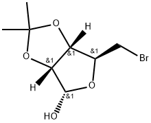 5-bromo-5-deoxy-2,3-O-isopropylidene-D-ribofuranose 结构式