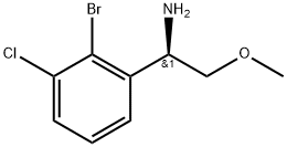 (1R)-1-(2-bromo-3-chlorophenyl)-2-methoxyethanamine 结构式