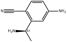 (R)-3-(1-aminoethyl)-4-methylbenzonitrile Struktur