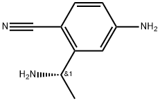 (S)-3-(1-aminoethyl)-4-methylbenzonitrile 化学構造式