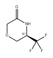 (5R)-5-(trifluoromethyl)morpholin-3-one Structure