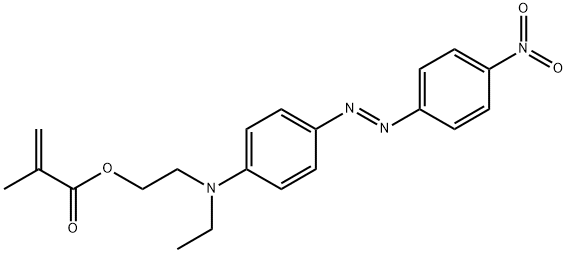 聚(甲基丙烯酸分散红1酯) 结构式