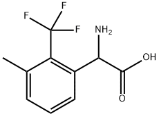 2-amino-2-[3-methyl-2-(trifluoromethyl)phenyl]acetic acid Structure