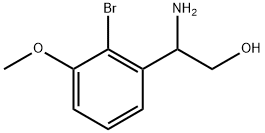 2-amino-2-(2-bromo-3-methoxyphenyl)ethan-1-ol Struktur