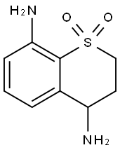 4,8-diaminothiochromane 1,1-dioxide 结构式
