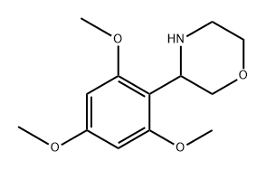 3-(2,4,6-trimethoxyphenyl)morpholine,1391232-91-9,结构式