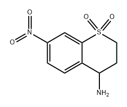 4-amino-7-nitrothiochromane 1,1-dioxide 化学構造式