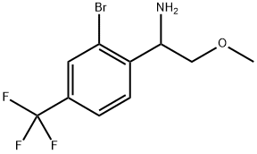 1-[2-bromo-4-(trifluoromethyl)phenyl]-2-methoxyethanamine Structure