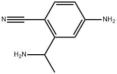 3-(1-aminoethyl)-4-methylbenzonitrile 结构式