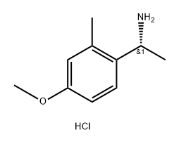 (R)-1-(4-methoxy-2-methylphenyl)ethan-1-amine hydrochloride Struktur