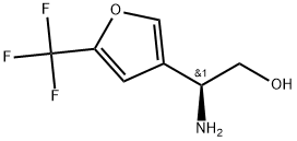 (S)-2-amino-2-(5-(trifluoromethyl)furan-3-yl)ethan-1-ol 结构式