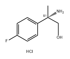 Benzeneethanol,β-amino-4-fluoro-β-methyl-,hydrochloride(1:1),(βS)- Structure