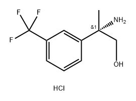 Benzeneethanol, β-amino-β-methyl-3-(trifluoromethyl)-, hydrochloride (1:1), (βS)-,1391418-41-9,结构式