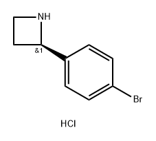 (2R)-2-(4-溴苯基)氮杂环丁烷盐酸盐, 1391422-99-3, 结构式