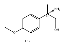 Benzeneethanol,β-amino-4-methoxy-β-methyl-,hydrochloride(1:1),(βS)-,1391431-82-5,结构式