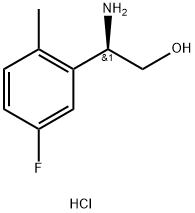 Benzeneethanol, β-amino-5-fluoro-2-methyl-, hydrochloride (1:1), (βR)- 结构式